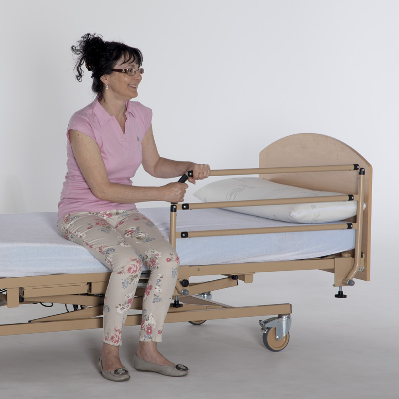 Barandillas cortas 90 cm para cama de 3 barras plegables par