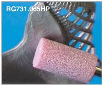 Pulidor Corindón Rosa para Aleaciones Metálicas Cilindro HP 12u Edenta