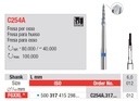 Fresas Quirúrgicas acero cortadora de hueso Fig. C254A  FGXXL 1u Edenta