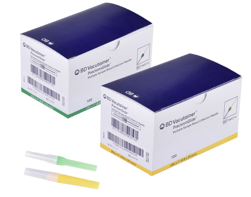 Aguja Vacutainer para extracción sangre 100u - BD