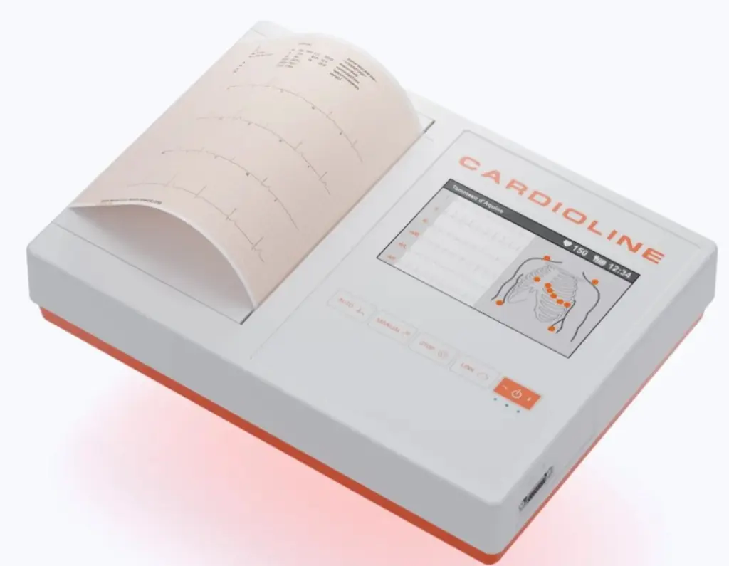 Electrocardiógrafo ECG200L 12 2 canales portátil Cardioline.webp