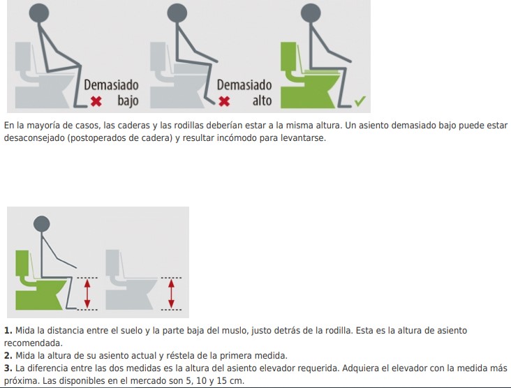 Asiento elevador WC regulable 3 alturas con tapa