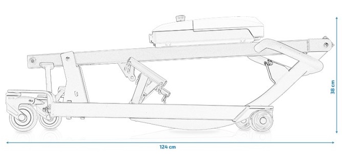 Grúa eléctrica para el traslado del usuario Aúpa XL 180kg