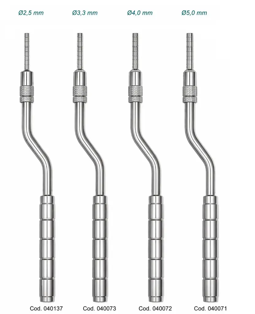 Osteotomo curvo cóncavo con tope ø3,3 mm