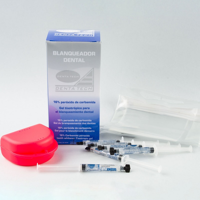 Blanqueador dental Dentatech 16% 6 jeringas Dentaflux