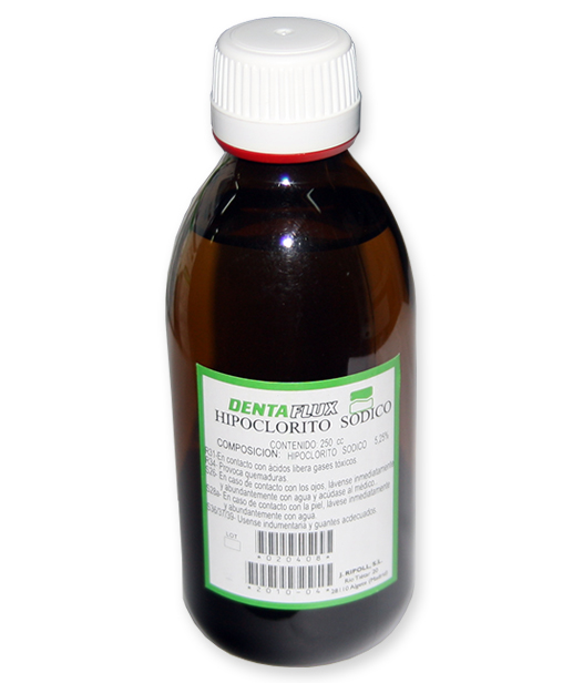 Hipoclorito sódico 5,25% 250ml Dentaflux