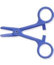 Pinza Pean Kocher estéril 120mm azul o verde
