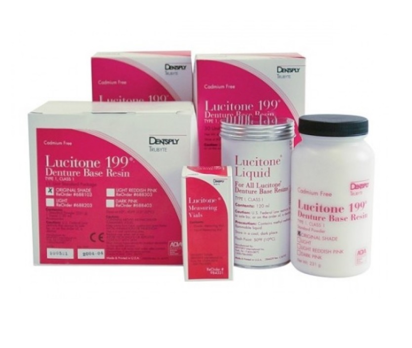 Lucitone 199 Pack Líquido + Polvo Rosa original Dentsply Sirona