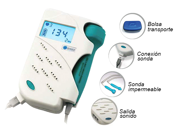 Doppler ultrasonidos vascular c/sonda unidireccional