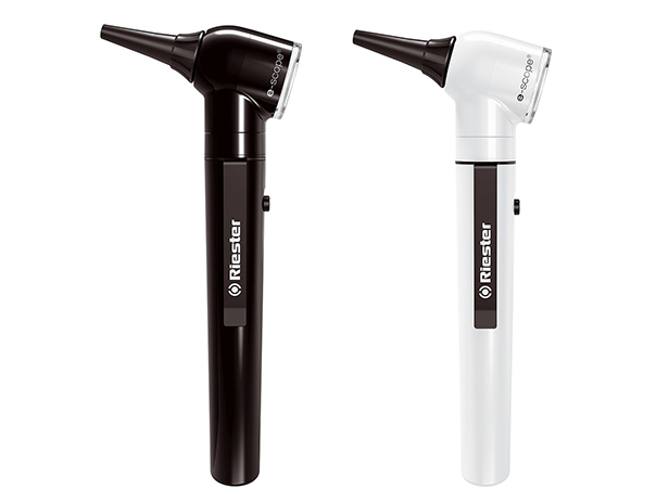 Otoscopio Riester E-Scope luz halógena. -Negro