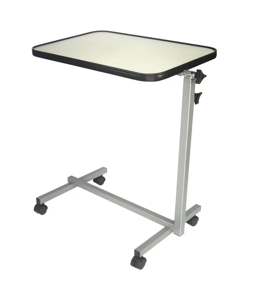 Mesa cama plegable con ruedas Gris