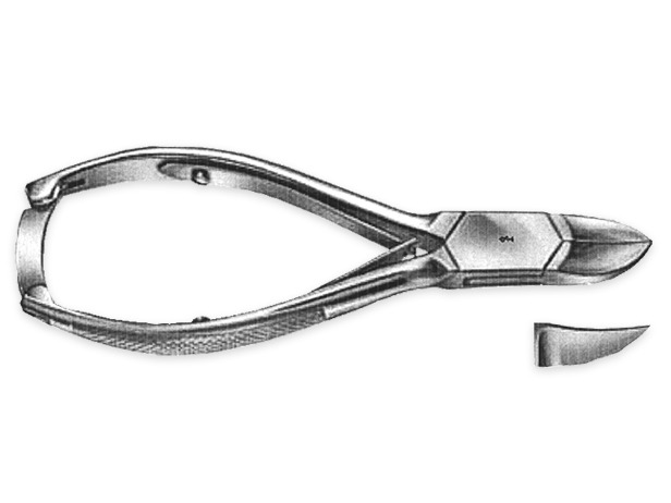 Alicate uñas 14,5 cm corte curvo Aesculap HF234R 