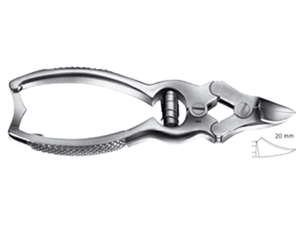 Alicate corta uñas triple articulación 15,5cm Aesculap