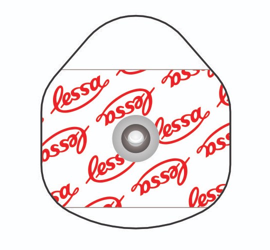 Electrodos desechables 50u corchete 36x32mm Lessa (9983013)