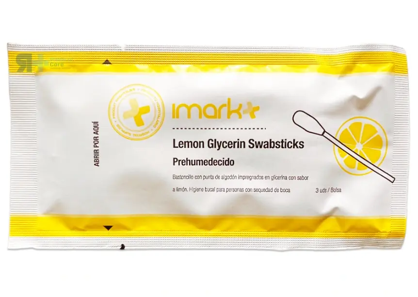 Bastoncillos de Glicerina Sabor Limón Imark (Caja 75 uds)