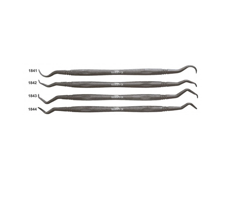 Set 4 curetas teflón limpieza implantes Quiroproser®