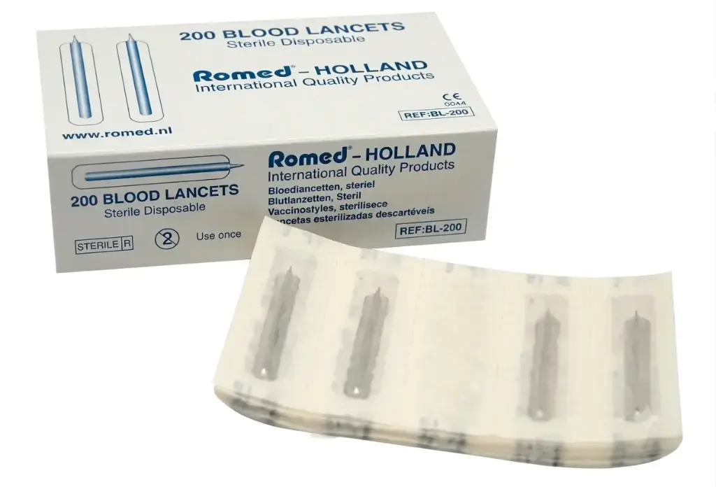 Lancetas estériles 200u Romed