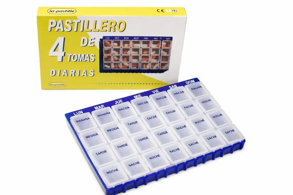 Pastillero semanal módulos diarios extraíbles (Braille)