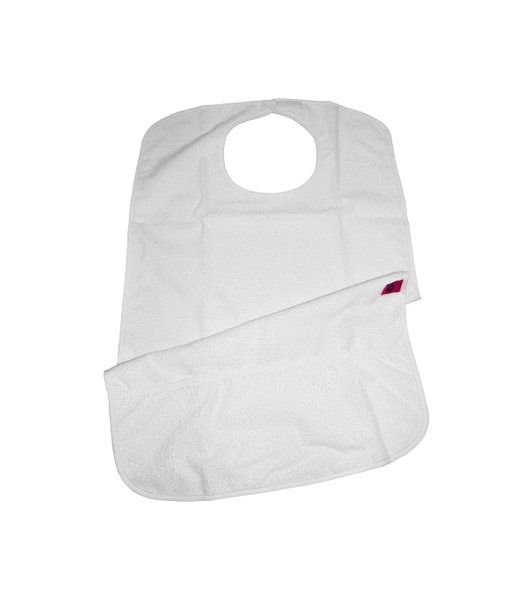 Babero Adulto impermeable rizo pvc reutilizable Cierre con velcro 1u