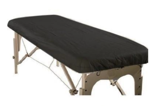 Sábana plastificada camilla ajustable negra 95x220cm 1u