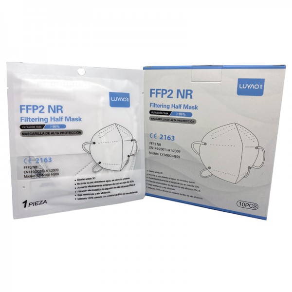 Mascarilla FFP2 blanca 10u (20 cajas)