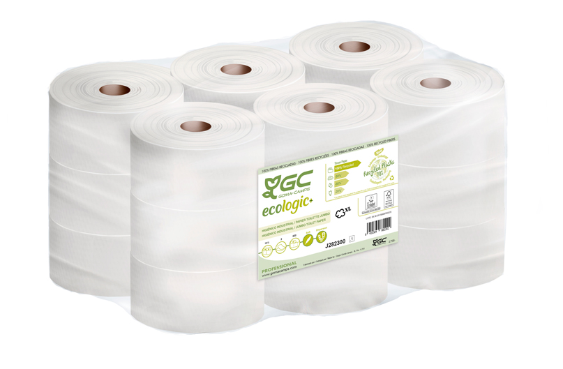 Papel higiénico ECO industrial Gomà Camps 18 rollos 124m