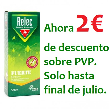 RELEC FUERTE SENSITIVE SPRAY 75 ml - REPELENTE INSECTOS