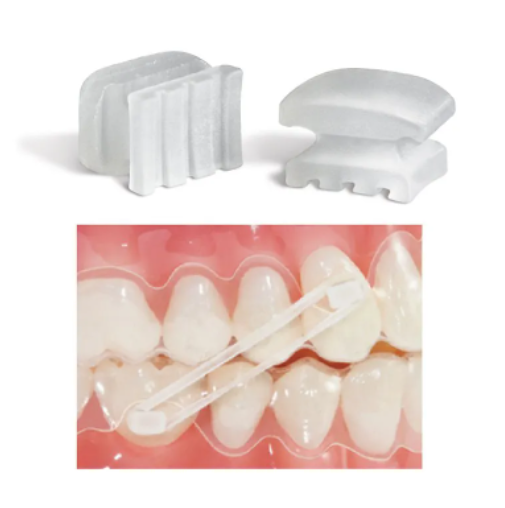 Botón lingual rectangular adhesión directa de composite 10u