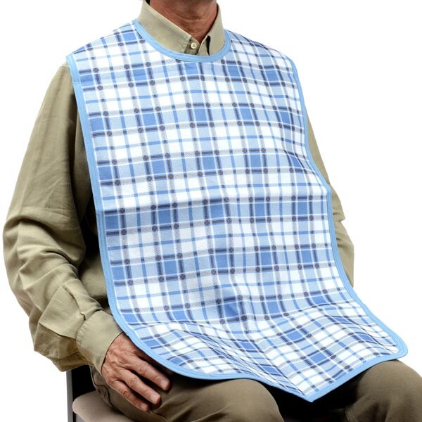 Babero de ropa reutilizable cierre con corchetes 1u