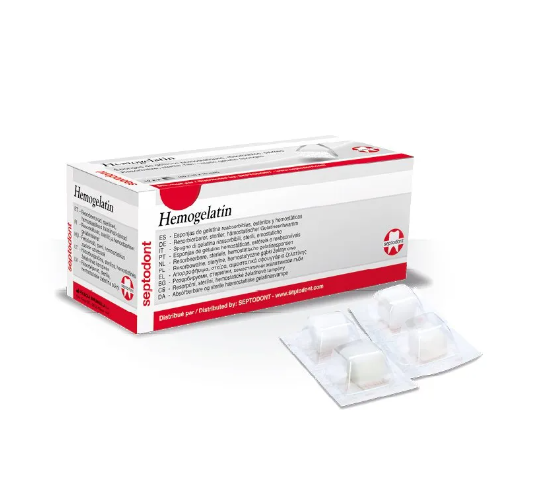Hemogelatin Septodont - Caja de 24 unidades.