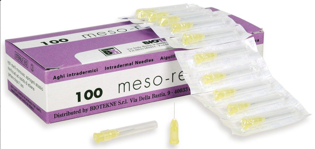 Agujas Meso-relle 100u 33G