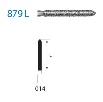 Fresa diamante turbina Fig.879L314 cal.014 - Komet 5u