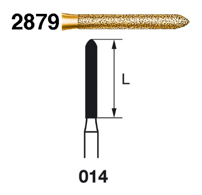 Fresa diamante turbina Fig.2879314 cal.014 S2000 - Komet 5u