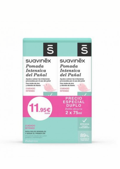 Suavinex Pomada Intensiva Pañal pack ahorro 2 x 75 ml