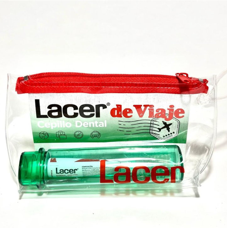 Lacer Cepillo de viaje + pasta dientes 5 ml