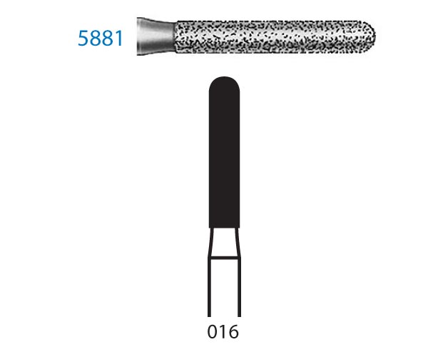 Fresa diamante turbina Fig.5881314 cal.016 - Komet 5u