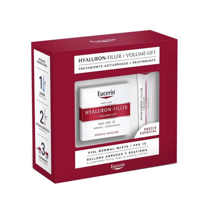 PACK EUCERIN HYALURON-FILLER + VOLUME-LIFT pieles normal/mixta