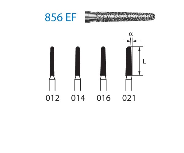 Fresa diamante turbina Fig.856EF314 - Komet 5u