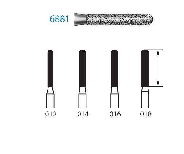 Fresa diamante turbina Fig.6881314 - Komet 5u