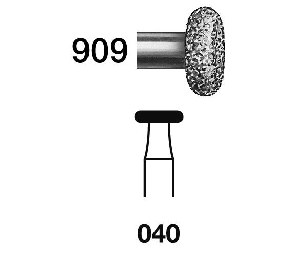 Fresa diamante turbina Fig.5909314 cal.040 - Komet 5u