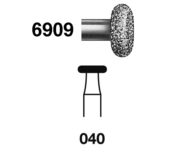 Fresa diamante turbina Fig.6909314 cal.040 - Komet 5u