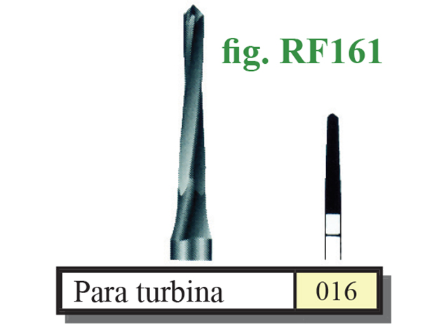 Fresa Lindemann turbina Fig.RF161 cal.016 - Edenta 1u