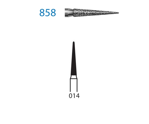 Fresa diamante turbina Fig.858313 cal.014 - Komet 5u