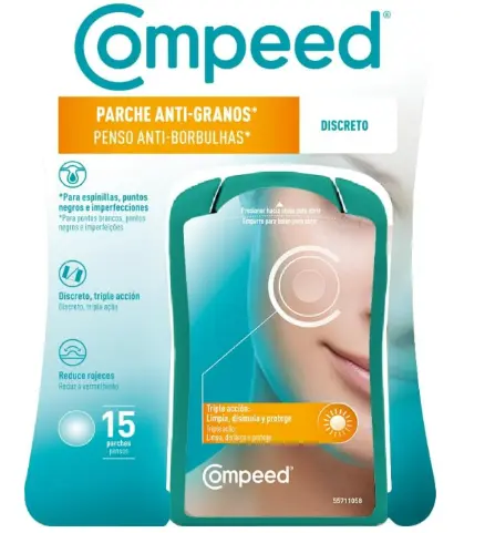 Compeed Parche Anti-Granos Discreto Triple Accion 15 unidades