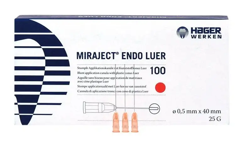 MIRAJET ENDOTEC LUER agujas 0,5 x 40mm 100 ud HAGER & WERKEN