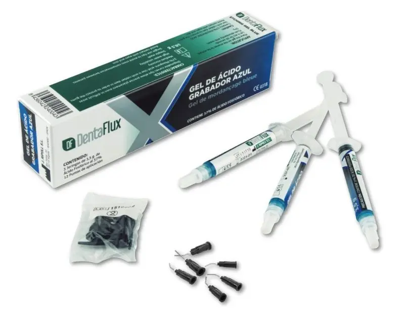 227343 Gel Ácido Grabador Azul 37% 3x3.5g Dentaflux