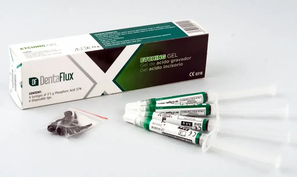 Gel Ácido Grabador Verde 37% 4x3.5g Dentaflux