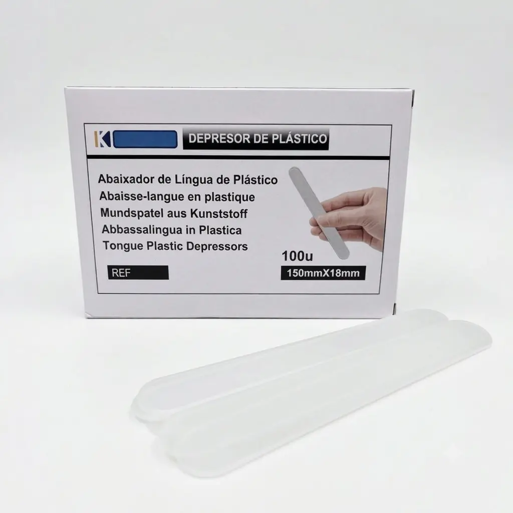 Depresor Lingual de plástico no estéril 100u