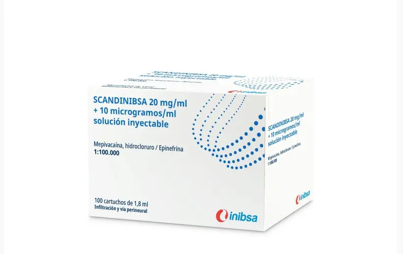 Anestesia Scandinibsa 2% Forte 100u. Azul Inibsa