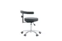 Taburete giratorio con reposabrazos Mod. COREBACK Gris Weelko 